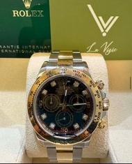 （Sold) 2020年NFC card Rolex 116503 116503G Two Tone black Daytona with Diamond