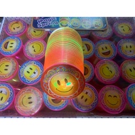 Rainbow yoyo spring diameter 4.5cm medium smile spring/ children's toy/
