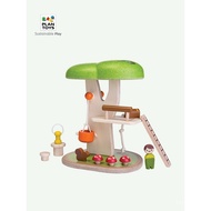 Plantoys Rumah Pokok Cendawan Kanak-kanak Berpura-pura Bermain Mainan Kayu Hadiah Patung Indah Pendi