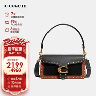 蔻驰（COACH）女士专柜款TABBY26号中号单肩手提包腋下包黑色/棕红色79338B4M2