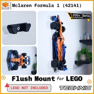 Flush Wall Mount for Lego Technic Mclaren Formula 1 Race Car (42141)