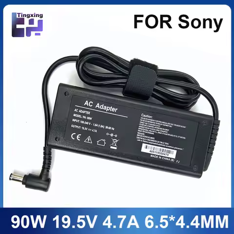 19.5V 4.7A 90W 6.5*4.4mm Charger AC Laptop Adapter For Sony Vaio PCG-61511L VGP-AC19V20 VGP-AC19V29 