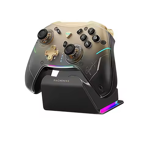 Machenike Gamepads G5 Pro V2 Controller Three-Mode Game Collection Edition Hot Swap Hall Rocker Blue