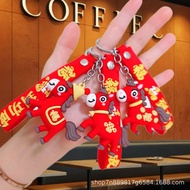 Year Hanging New Year Hanging Ornaments Cartoon Pony Mascot Hanging New Year pvc Soft Rubber Mystery