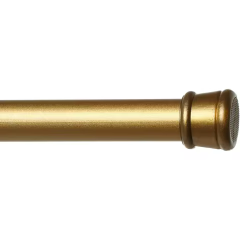 Adjustable Gold Shower Curtain Rod - 1" Diameter, Adjustable 41-76 Inches