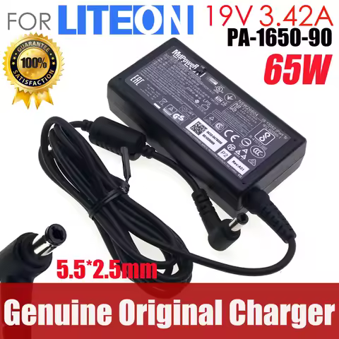 Genuine LITEON PA-1650-90 19V 3.42A 65W PA-1650-91 AC Adapter Charger For ASUS TOSHIBA Satellite INT