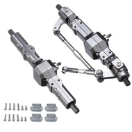 Metal Front & Rear Bridge Axle GearBox for WPL C14 C24 C34 C44 B14 B24 1/16 RC Car Truck Upgrade Par