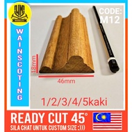 Wood Rail, Wainscoting kayu frame,wood moulding,cornice,boleh request size yang anda mahukan.chat un