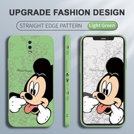 For OPPO R17 Pro R15 Pro R9s Pro R9s Plus F3 Plus Cute Funny Mickey Mouse Pattern Side Design Liquid Silicone Casing Full Cover Camera Shockproof Protection Phone Case