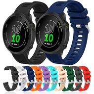 20MM Strap Official Sports Silicone band Quick Release For Garmin Forerunner 55 158 Wrist Band 245 2