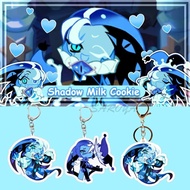 Cookie Run: Kingdom Shadow Milk Cookie Keychain Game Cookie Run Acrylic Backpack Pendant decfeyemy