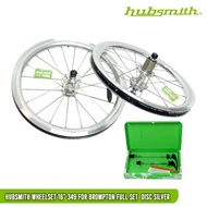 Hubsmith Wheelset 16" 349 Bromp**/Fnhon FR 100/135 DISC SILVER 11 Speed