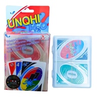 Board Games UNO H2O Card Game WaterProof Pressure Proof PVC Plastic Transparent Kids Toys Playing Ca