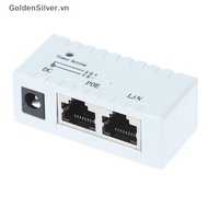 GoldenSilver 12V - 48V Passive POE injector for IP Camera VoIP Phone Netwrok AP device VN