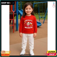 MERAH Anomali Ballerina Cappuccina Girls' Suit Kam Sweater and Jogger Hut Ri 80 Suit 17 August Red a