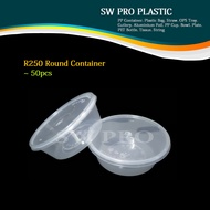 CB R250 Round Microwave Food Container With Lid /Tupperware Plastik Bulat / Bekas Makanan / Bekas Bu
