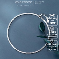 Pure 925 Italian silver anklet, twisted anklet - EVERMORE elegant, minimalism - LC001 silver anklet 