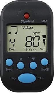 M50 for MINI Metronome Clip-On LCD Digital Rhythm Metronome With TAP Tempo Function, 30-280 BPM Rang
