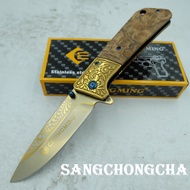 Sangchongcha CHONGMING Knife รุ่นCM71  มีดพับ มีดพับพกพา มีดแคมป์ปิ้ง มีดเดินป่า มีดสวยงาม 21.00cm ด