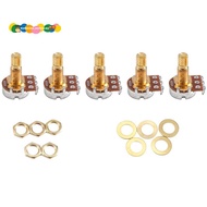 Guitar Potentiometer Audio Volume&Tone Pots Switch Control A500k Split Shaft Taper Potentiometers Go