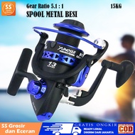 Reel Yumoshi 13BB Spool Besi Metal BK6000