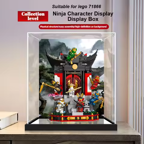 3mm Dustproof Display Box for lego Lego 71866 Ninja Character Display Display Case Storage Box Organ