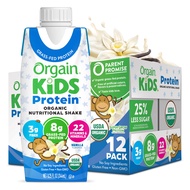 Orgain Organic Kids Nutritional Protein Shake, Vanilla, Healthy Kids Snacks, 8g Dairy Protein, 3g Fi