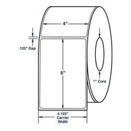 DIRECT THERMAL STICKER ROLL 100X150MM 500 PCS LABEL STICKER A6 4X6 INCH PREMIUM