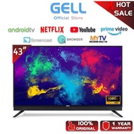 GELL Smart TV 50 inch LED TV With Android TV / WiFi / YouTube / MyTV