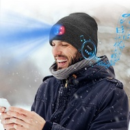 Outdoor Cap Light-emitting Cap Knitting Hat Pursuing Young People Bluetooth Connection