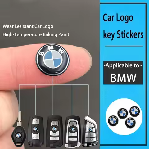 11mm Car Remote Key Fob Emblem Badge Radio button Sticker For BMW F10 E90 F20 E46 E60 E70 E39 E36 E8