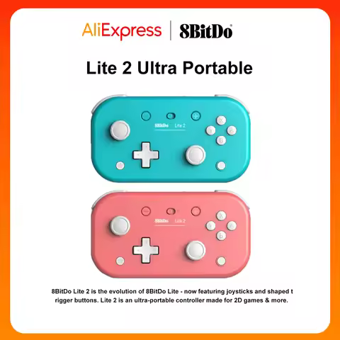 8BitDo Lite 2 Bluetooth Gamepad Wireless Game Controller with Joystick for Nintendo Switch, Lite,OLE