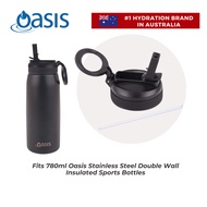 Oasis Bottle Sipper Cap wtih Straw for Insulated Sports Water Bottle with Screw Cap 780ml (Carded)
