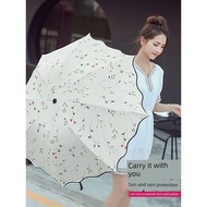 payung lipat Payung Cina Baru Lipat Wanita Sunny Rain Payung Payung Gadis Bernilai Tinggi Wanita Mus