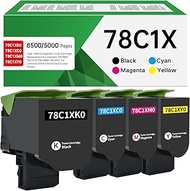 Compatible Toner Cartridge Replacement for Lexmark CS421 CS521 CX421 CX522 CX622 CX625 CS421dn CS521