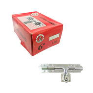 กลอนขวาง กลอนประตู 3/8 x 6 นิ้ว สีขาว (กล่อง 1 โหล)