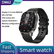 Fashionable new sports watch DM62 2.13 inch AMOLED rectangular screen watch 4GB RAM 64GB ROM 950mAh large capacity polymer battery Android 8.1 WIFI GPS Bluetooth heart rate smart w