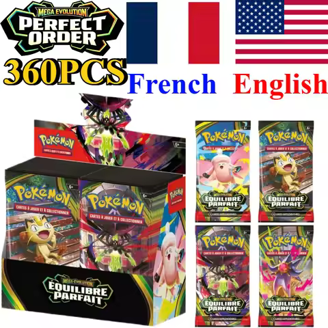 Pokémon ，French，English Trading Card Mega Evolution 151 Booster Box Phantasmal Flames English TCG Tr