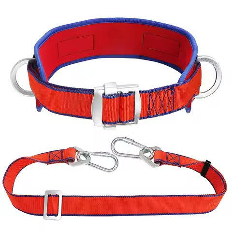 Safety Belt Durable Portable Practical Safety Harness Protection Lanyard Safety Belt Electrician Saf