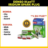 【100% ORIGINAL】DENSO IK20TT PALAM PENCUCUH IRIDIUM - HONDA CITY/JAZZ/WISH/ALTIS/CAMRY/HARRIER/ACCORD