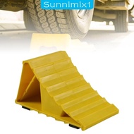 [Sunnimix1] Truck Car Wheel Chock Non Slip Wheel Stopper Multifunctional Accessory Scratch Resistant Universal Triangle Base Tire Chock