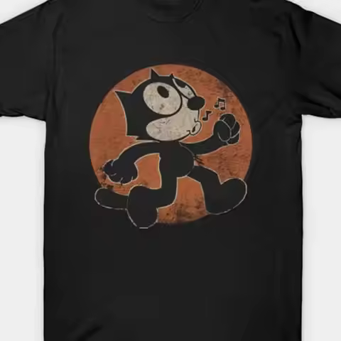 Felix Cat T Shirt 100 Cotton Stylish for All Seasons S 4XL