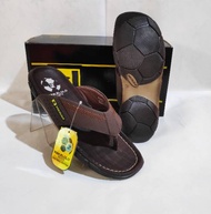 Sandal Jepit Kulit Pakalolo/Sandal Capit Pria/Sandal Japit Hitam/Sendal Kulit/Sandal Jepit Pria Casu