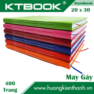 SỔ BÌA DA CAO CẤP HANDBOOK LỚN 400 TRANG SIZE A4 MAY GÁY