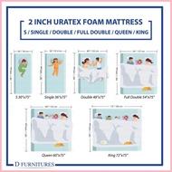 ♒ ☸ Original URATEX 2 Inch Thick Foam Mattress W Cotton Cover - 30x75- 36x75- 48x75- 54x75- 60x75-7