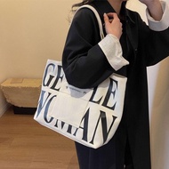 GENTLEWOMAN GNW Canvas Totebag Multi-Pocket Big Compartment Lasak Beg Wanita
