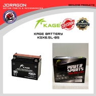 KAGE MOTORCYCLE BATTERY (KGX6.5L-BS)