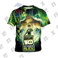 *ENX* Ben 10 Alien Force Cartoon Teen Anime Kids T-Shirt Animation Print Baby Fashion Shirt Boy TShi