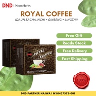 DR NOORDIN DARUS DND ROYAL COFFEE ( SACHA INCHI + GINSENG + LINGZHI ) KOPI SACHA INCHI 100% ORIGINAL HALAL ZERO SUGAR