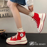 TZS Zenzy Amiore Canvas - High Top Canvas Shoes - Women's Canvas Shoes - Women's Casual Shoes